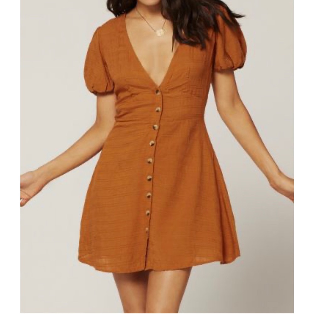 NWT L*Space Sabrina Dress in Hazelnut - Picture 1 of 9